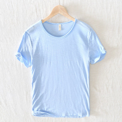 Image of Men's Rolled Sleeve Casual T-Shirt