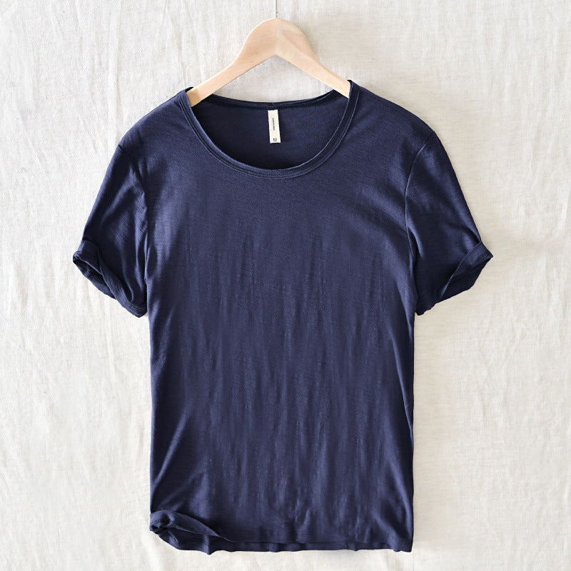 Image of Men's Rolled Sleeve Casual T-Shirt