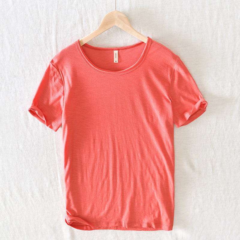 Image of Men's Rolled Sleeve Casual T-Shirt
