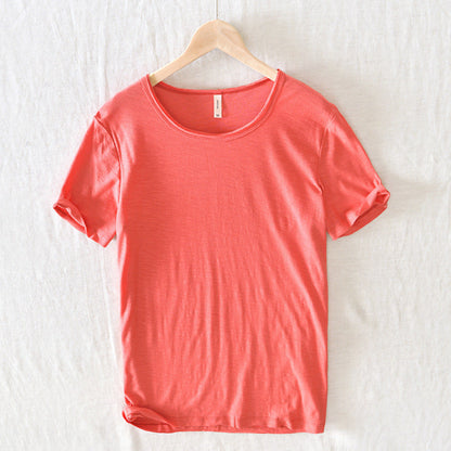 Image of Men's Rolled Sleeve Casual T-Shirt