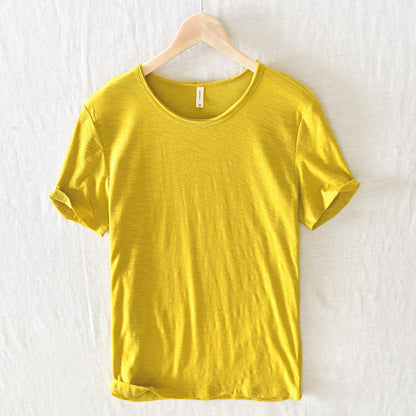 Image of Men's Rolled Sleeve Casual T-Shirt