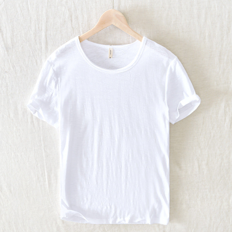 Image of Men's Rolled Sleeve Casual T-Shirt