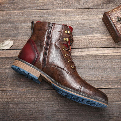 Men’s Leather Boots – Zip & Lace | Rugged