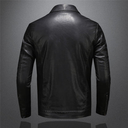 Men's Leather Jacket | Classic Black Design