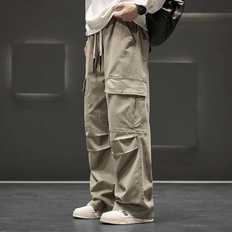 Archon – Men's Wide Leg Cargo Pocket Casual Pants