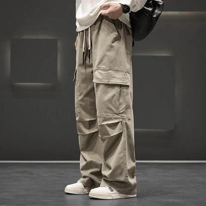 Archon – Men's Wide Leg Cargo Pocket Casual Pants