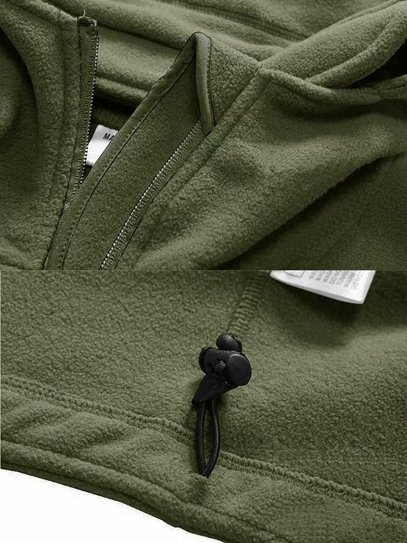 Men's Fleece Outdoor Jacket Warm Comfortable Hiking Coat