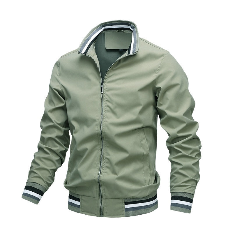 Rovenis – Mens Classic Zip Bomber Jacket