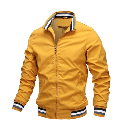 Rovenis – Mens Classic Zip Bomber Jacket