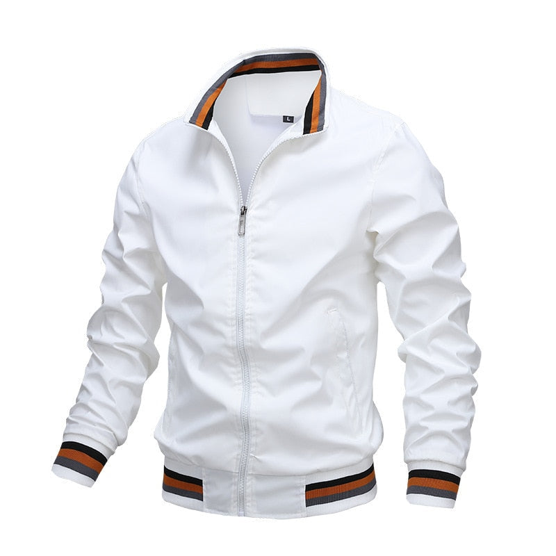 Rovenis – Mens Classic Zip Bomber Jacket