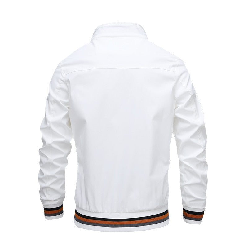 Rovenis – Mens Classic Zip Bomber Jacket