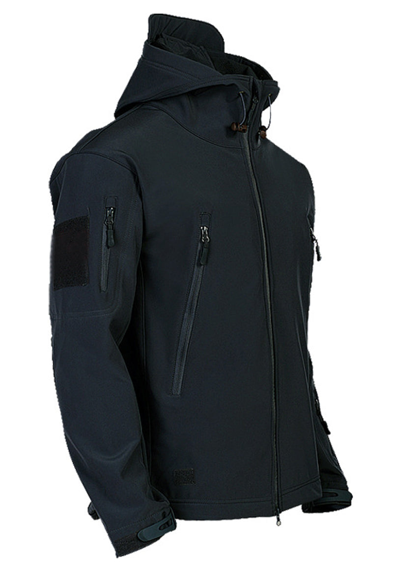 Bellivaro | Herre Taktisk Vandtæt Softshell Jakke | Vindafvisende Outdoor Med Hætte