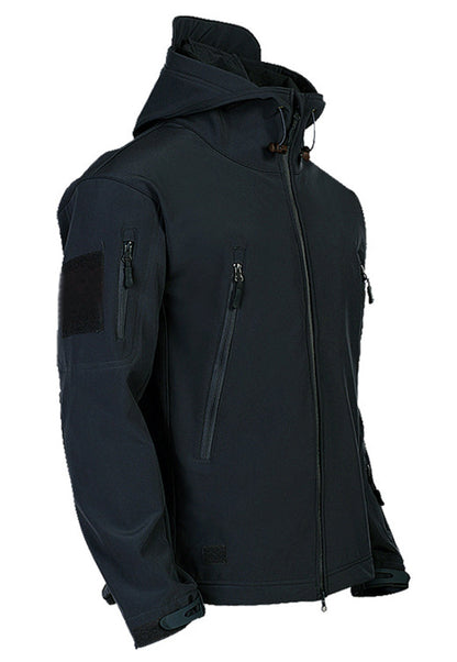 Bellivaro | Herre Taktisk Vandtæt Softshell Jakke | Vindafvisende Outdoor Med Hætte