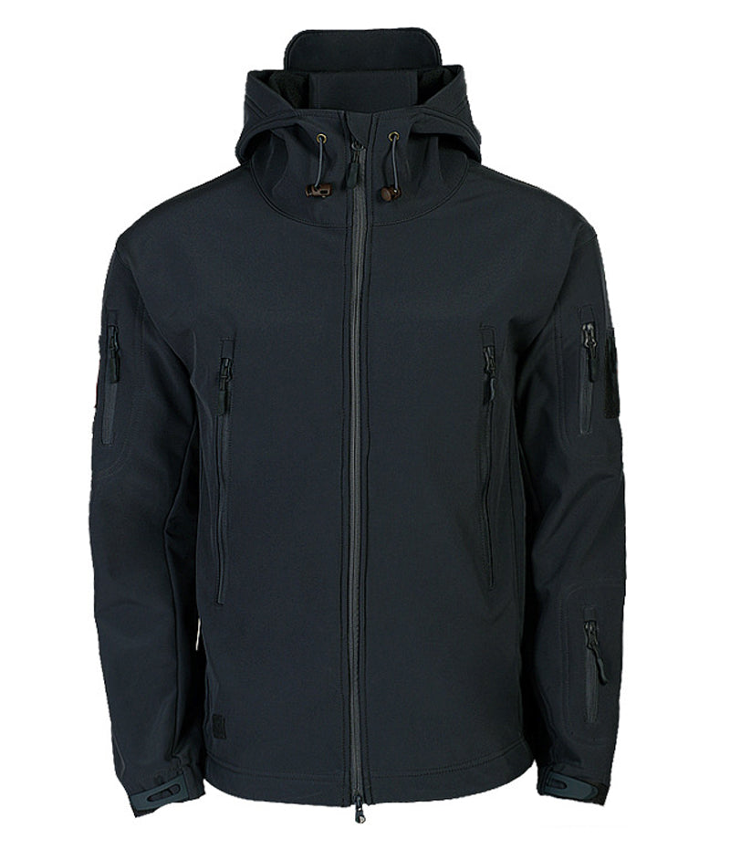 Bellivaro | Herre Taktisk Vandtæt Softshell Jakke | Vindafvisende Outdoor Med Hætte