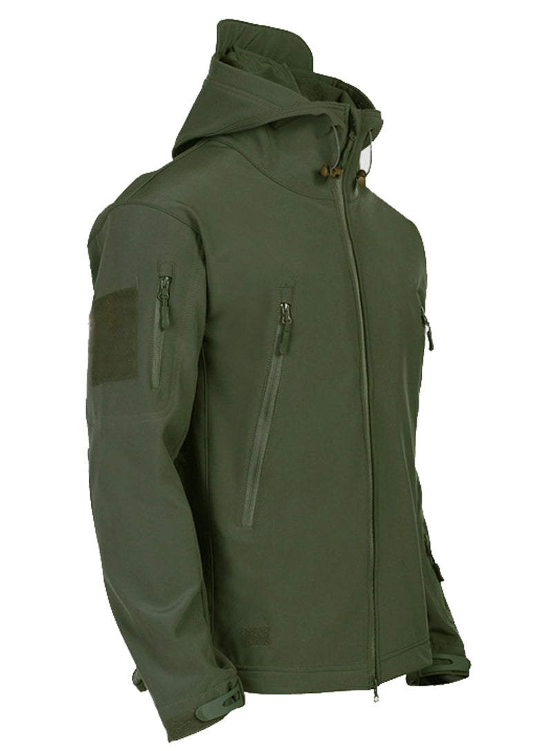 Bellivaro | Herre Taktisk Vandtæt Softshell Jakke | Vindafvisende Outdoor Med Hætte