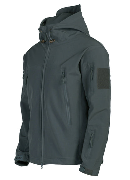 Bellivaro | Herre Taktisk Vandtæt Softshell Jakke | Vindafvisende Outdoor Med Hætte