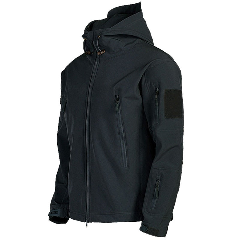 Bellivaro | Herre Taktisk Vandtæt Softshell Jakke | Vindafvisende Outdoor Med Hætte