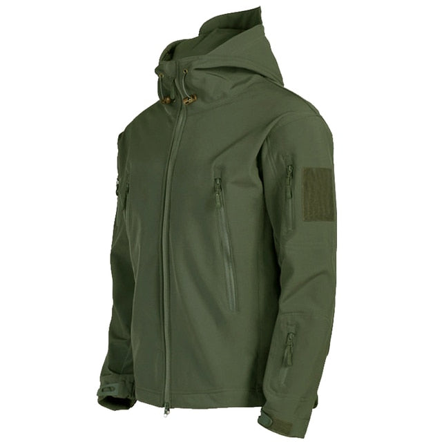 Bellivaro | Herre Taktisk Vandtæt Softshell Jakke | Vindafvisende Outdoor Med Hætte