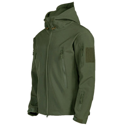 Bellivaro | Herre Taktisk Vandtæt Softshell Jakke | Vindafvisende Outdoor Med Hætte