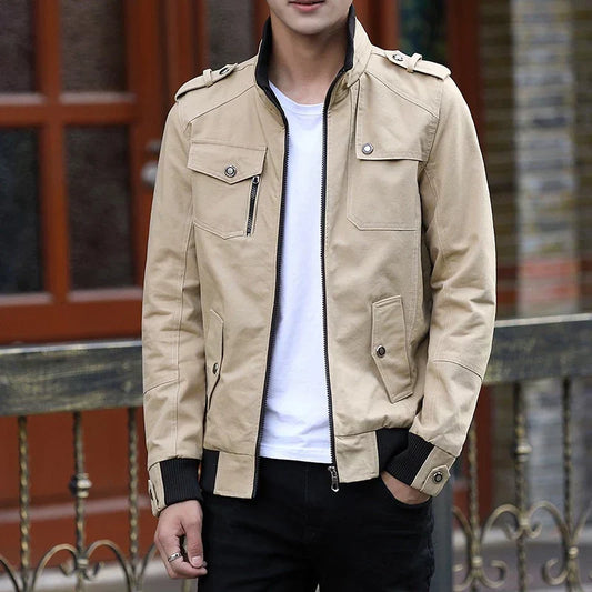 Gavin | Men's Zip Up Casual Bomber Jacket