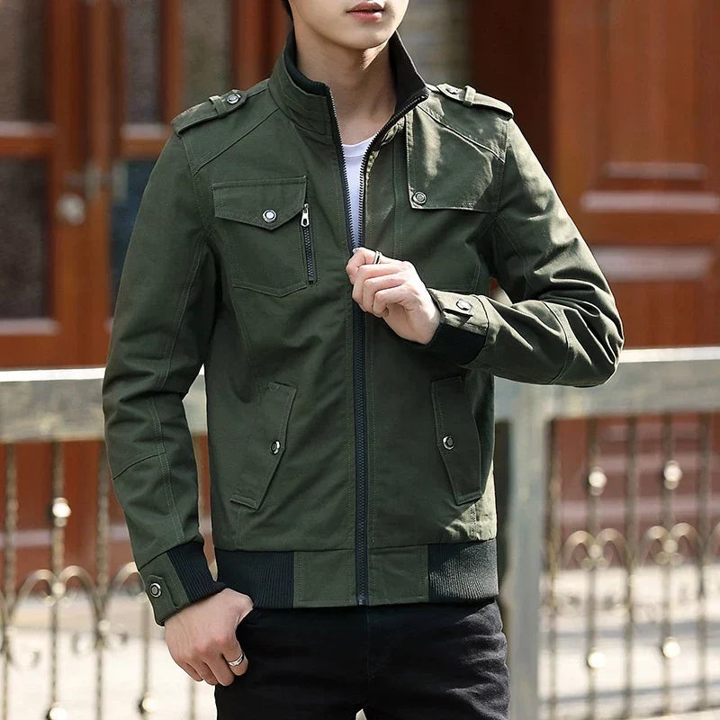Gavin | Men's Zip Up Casual Bomber Jacket