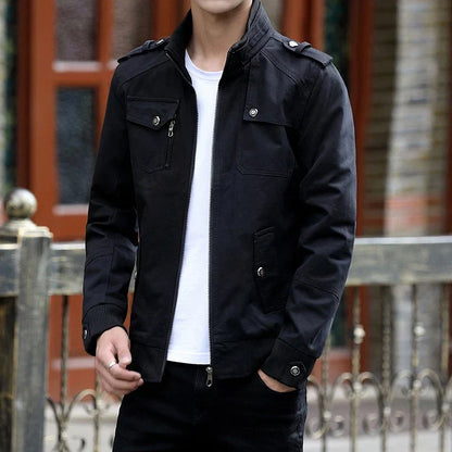 Gavin | Men's Zip Up Casual Bomber Jacket