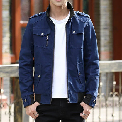 Gavin | Men's Zip Up Casual Bomber Jacket