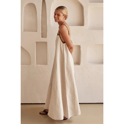 Meryem | Elegantes Maxikleid für Damen in Creme