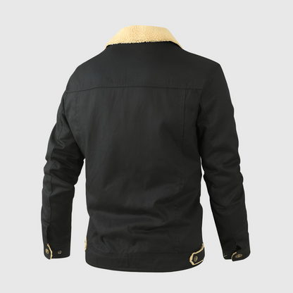 Męska kurtka bomber – Logan-Czarny-S-Trend Polska
