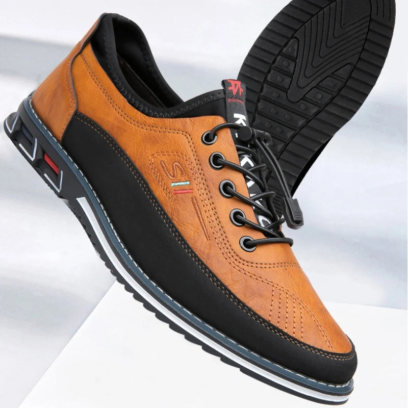 Męskie buty Oxford - Hudson-Brązowy-38.0-Trend Polska