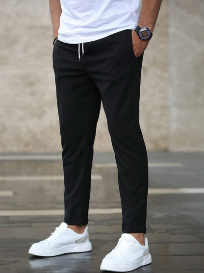 Hadrian - Mens Drawstring Waist Trousers With Pockets