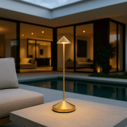 Vnitřní Dekorativní Stolní Lampa | Minimalistické Kuželové LED Světlo