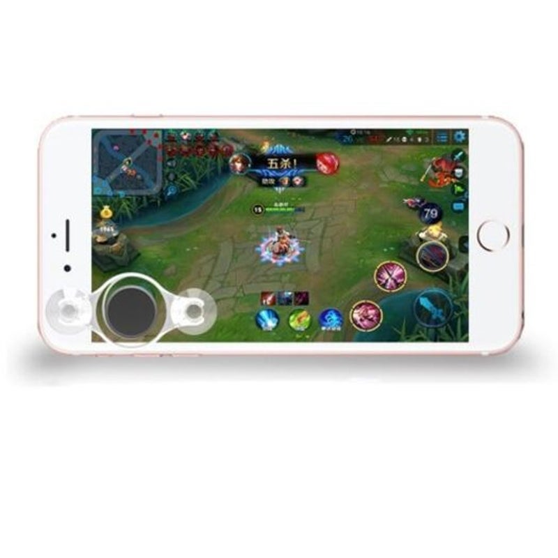 Mobile Game Joystick Trigger Controller Gamepad Set For Smartphone Black All In One