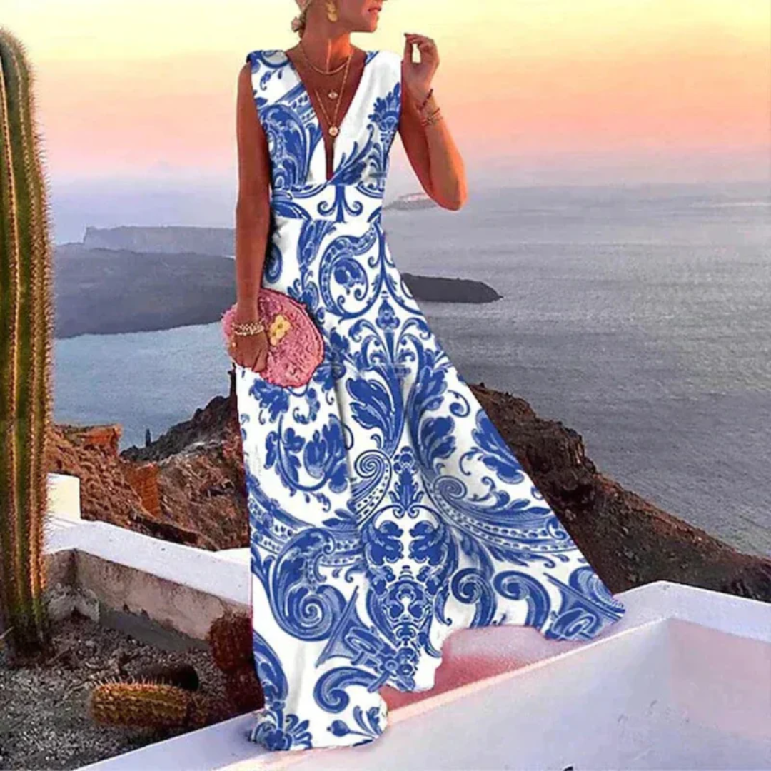Miriam | Damen Maxi Abendkleid Für Sommer