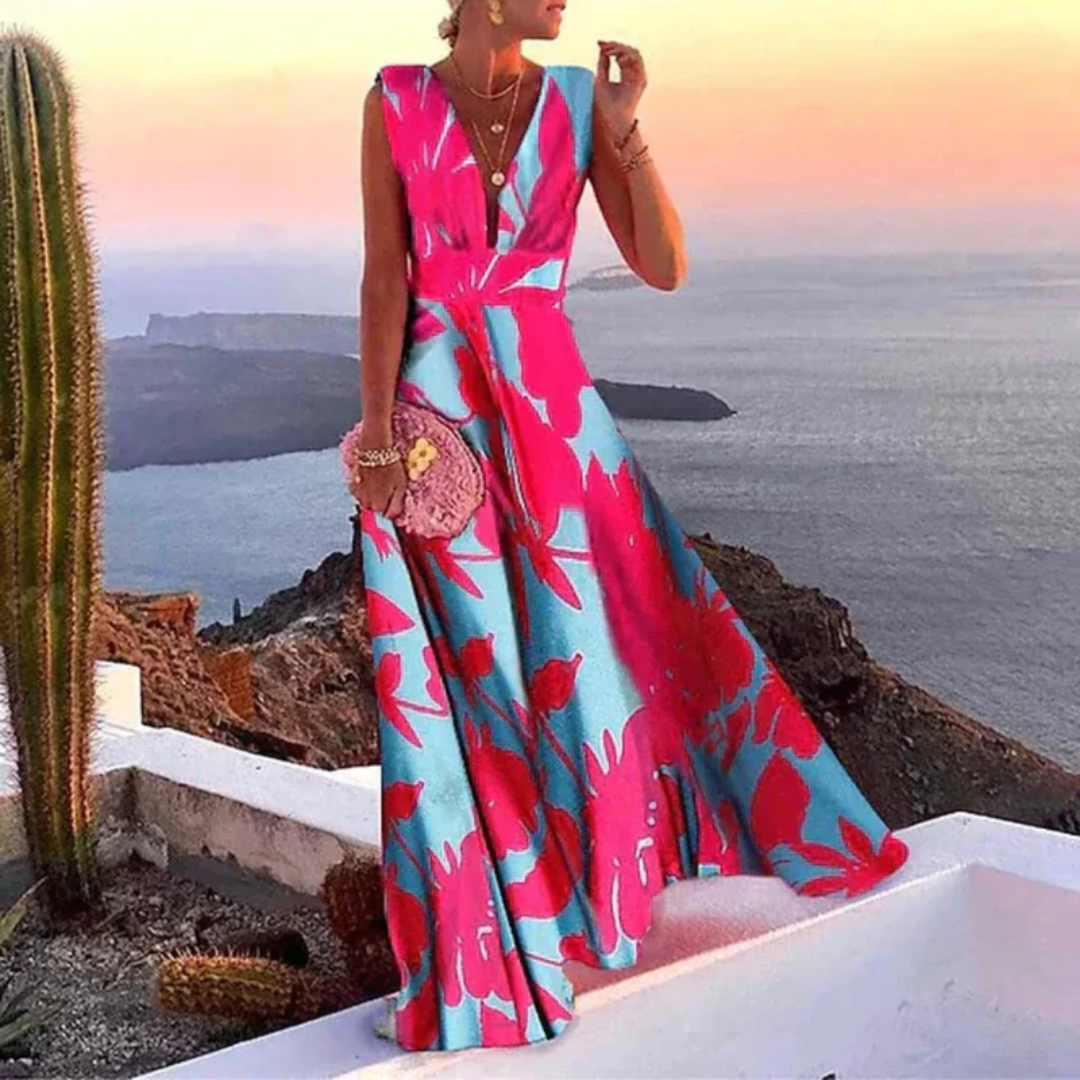 Miriam | Damen Maxi Abendkleid Für Sommer