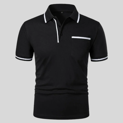 Miro | Herren Poloshirt Mit Kontrast Taschen Alltag