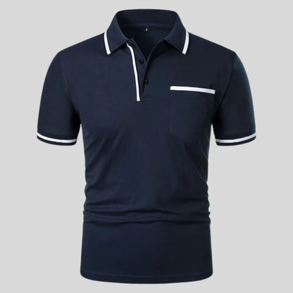 Miro | Herren Poloshirt Mit Kontrast Taschen Alltag