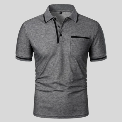 Miro | Herren Poloshirt Mit Kontrast Taschen Alltag