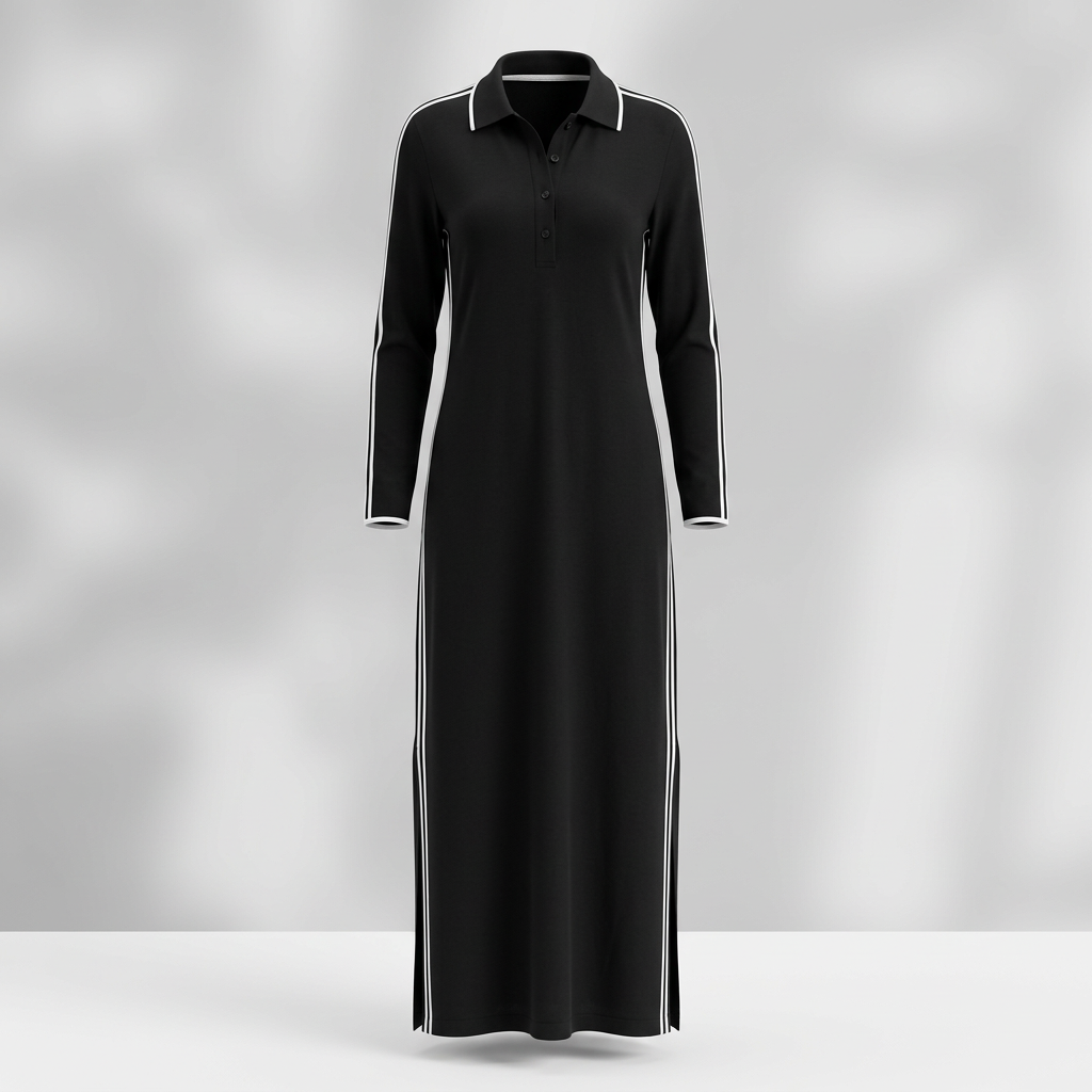 Mirta Visconti™ Abito maxi elegante a maniche lunghe