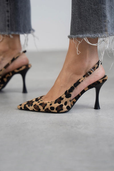 Ania - Décolleté Con Punta Affusolata E Stampa Leopardata