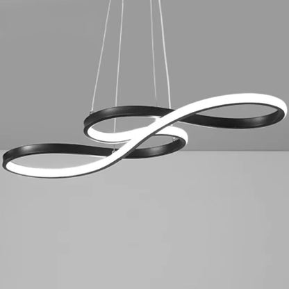 Hanglamp LED Ringen Dimbaar Afstandsbediening Aluminium Eetkamer Woonkamer Modern
