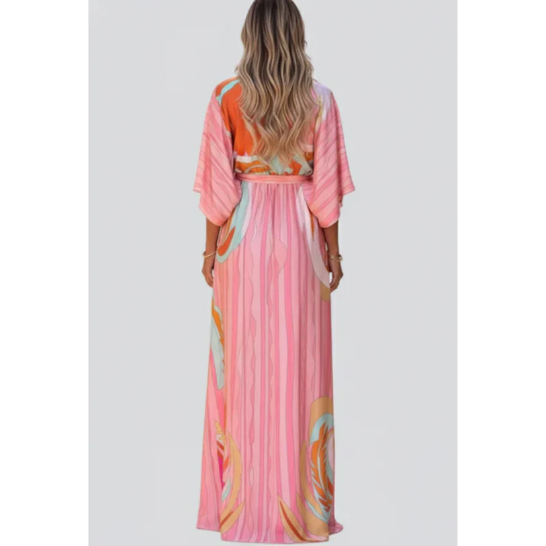 Monique | Damen Sommerkleid Maxi Elegant Leicht Modern