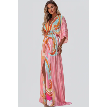 Monique | Damen Sommerkleid Maxi Elegant Leicht Modern