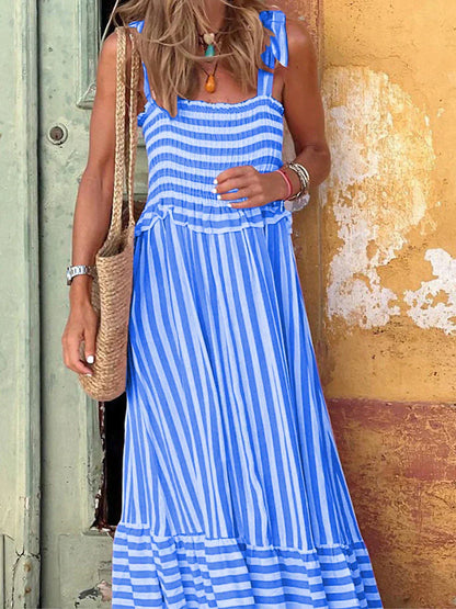 Elegant Striped Summer Dress