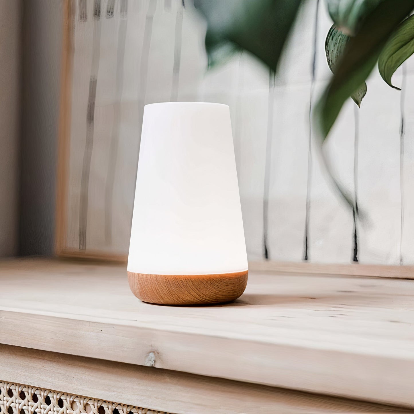Vnitřní Noční LED Stolní Lampa | Bílá Moderní Dotyková Design