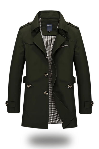 Trench-coat classique à col revers