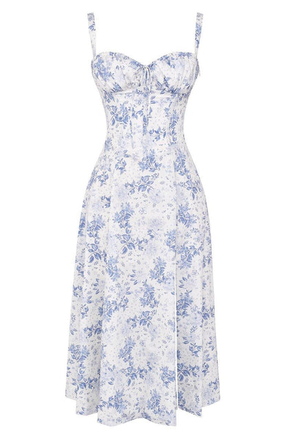 Mathilde – Robe midi à corset femme