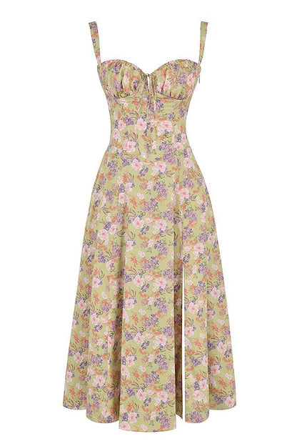Mathilde – Robe midi à corset femme