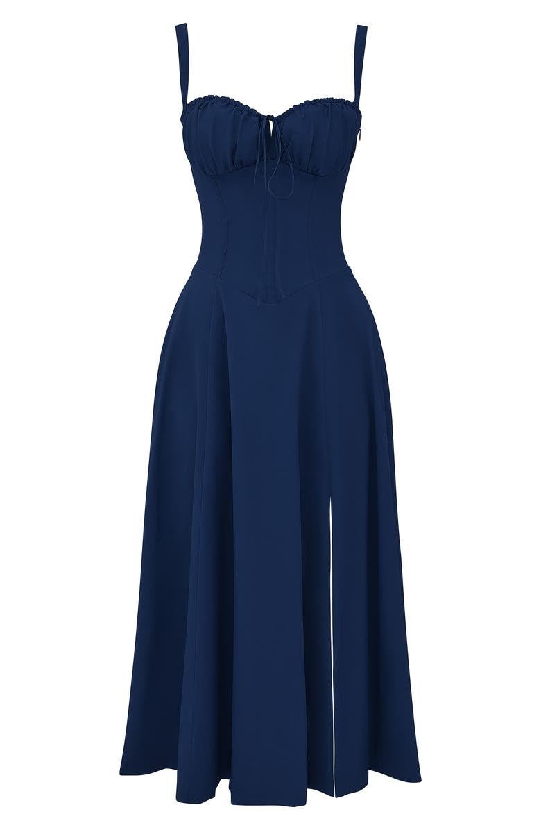 Mathilde - Midi jurk met corset dames