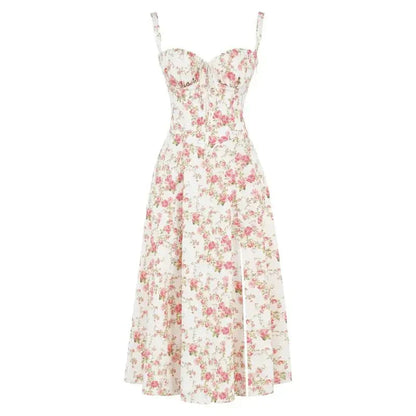 Mathilde - Midi jurk met corset dames